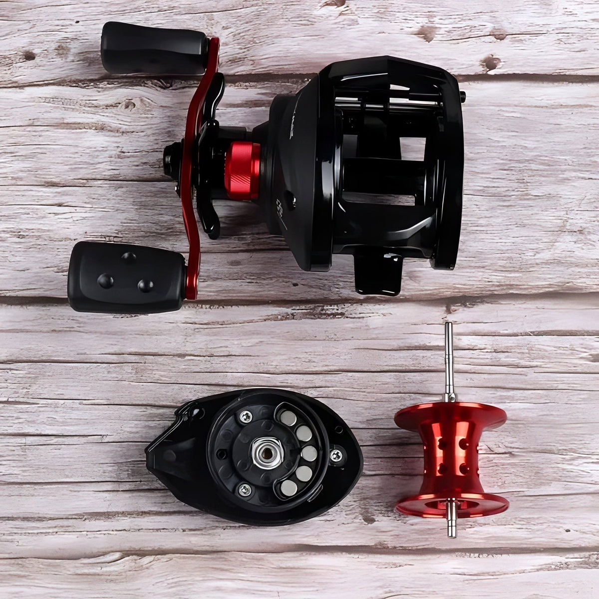 Carretilha Abu Garcia Black Max3 Anti-Cabeleira Drag 8,1kg Com 5 Rolamentos de Aço Inoxidável