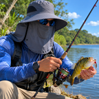 Chapéu De Sol Com Proteção UV50+ Para Pesca, Trilha E Aventura