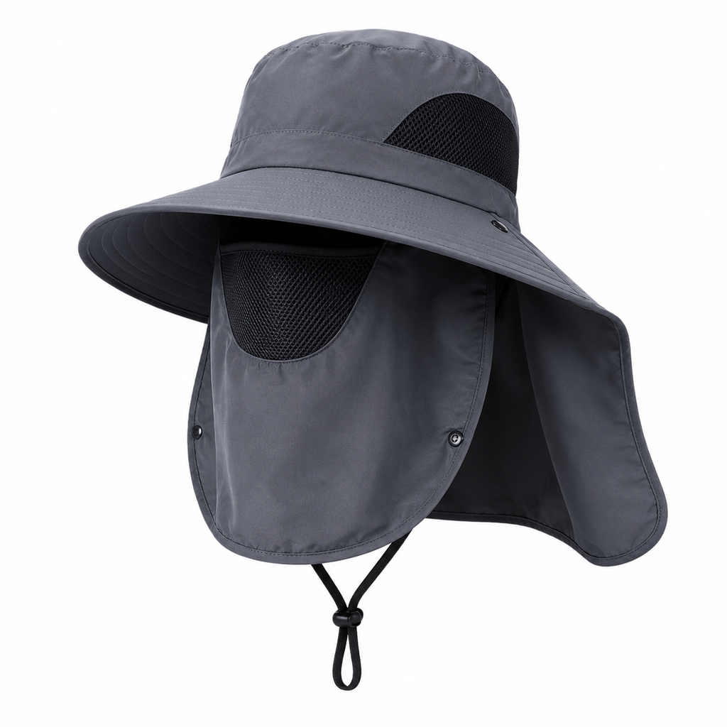 Chapéu De Sol Com Proteção UV50+ Para Pesca, Trilha E Aventura