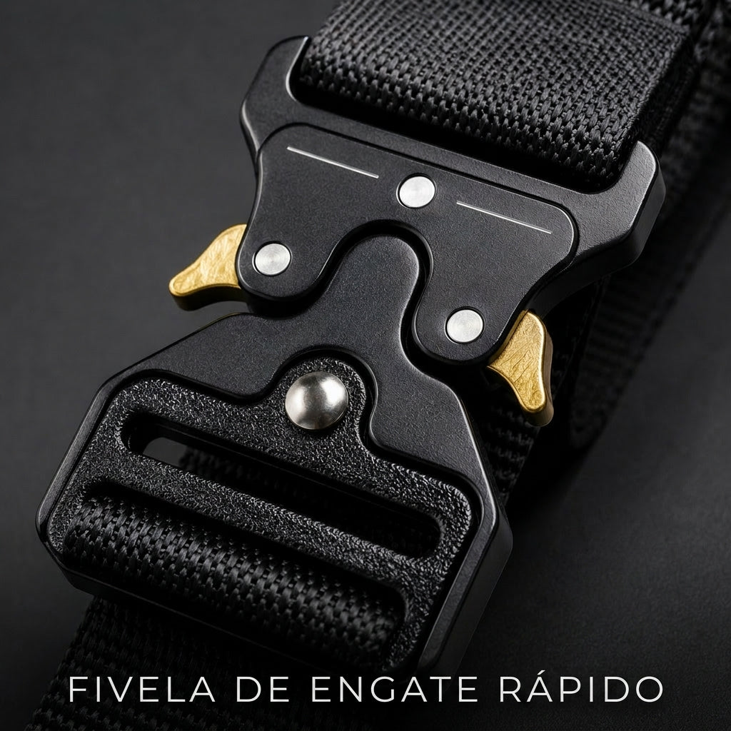 Cinto Tático Militar Nylon Fivela Automática Metal – Ajustável Engate Rápido