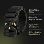 Cinto Tático Militar Nylon Fivela Automática Metal – Ajustável Engate Rápido