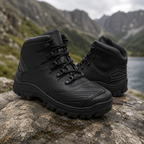 Coturno Militar Masculino 990 Couro Resistente Para Trilha E Camping