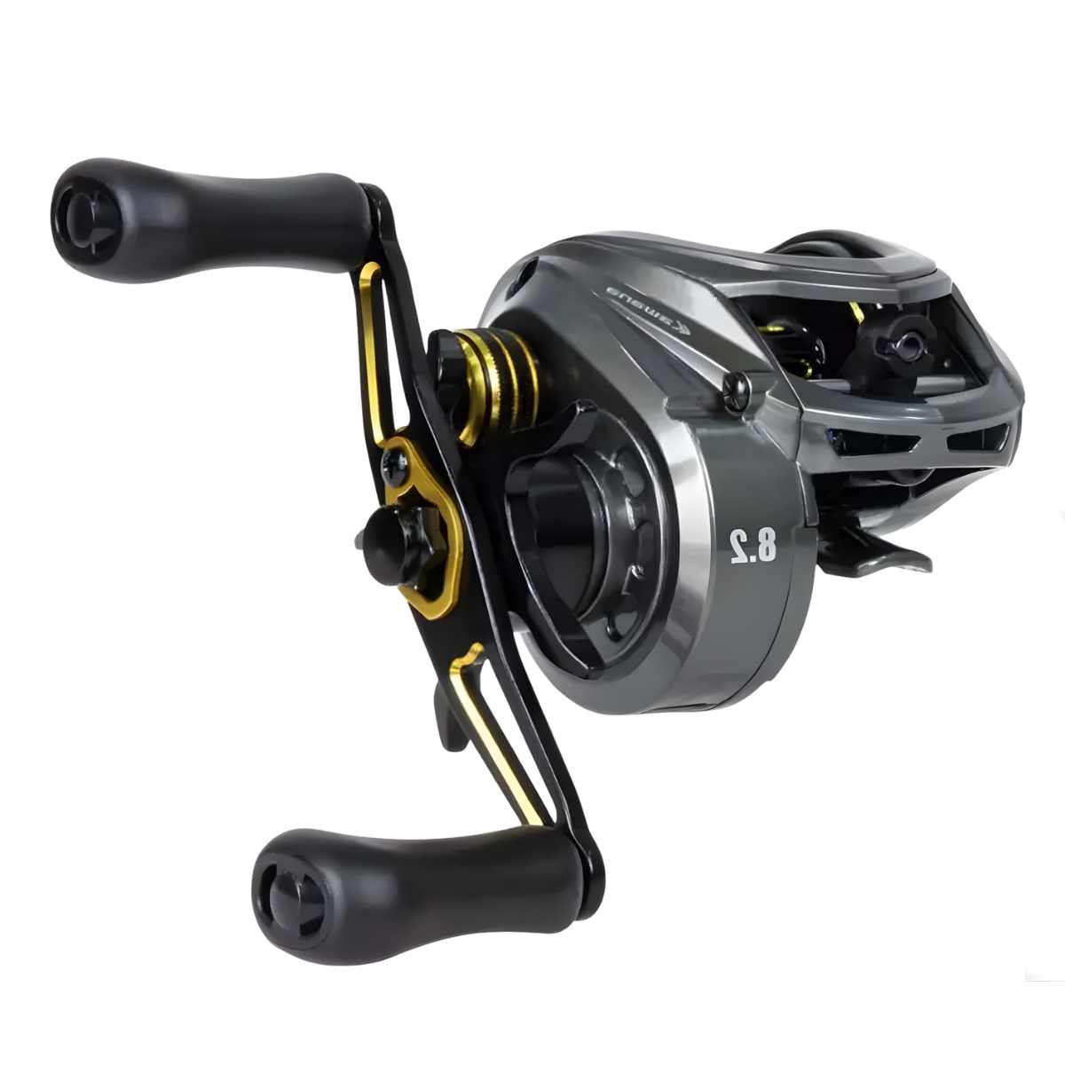 Carretilha De Pesca Profissional Kawana Lite 8.2:1 - Drag 7,5kg Som De Tomada De Linha