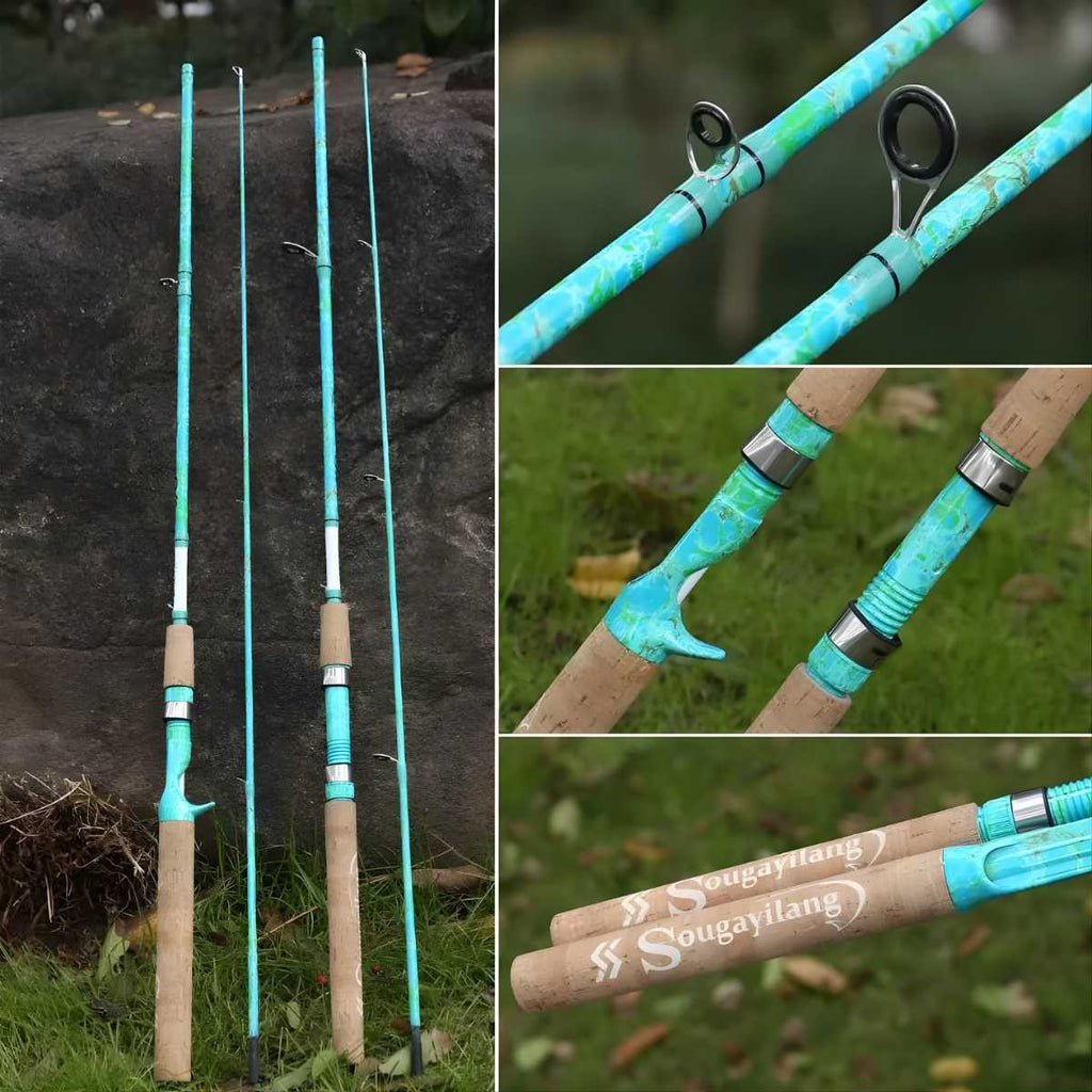 Vara De Pesca Fibra De Carbono  2 Seções 1.68 Metros