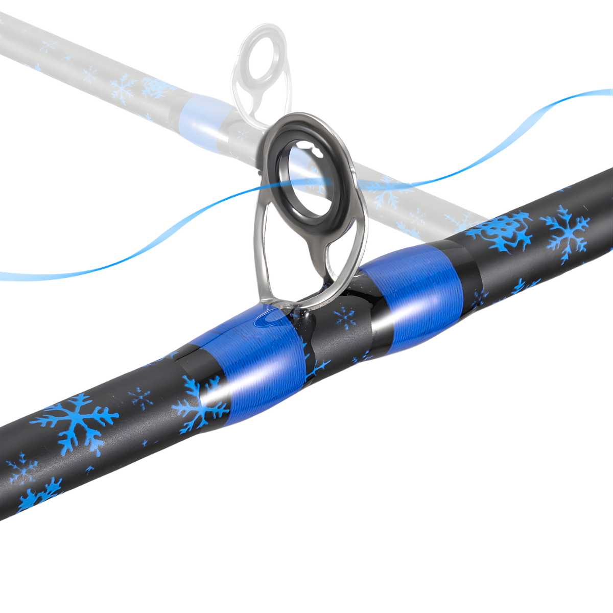 Vara De Pesca Profissional Kingpesque Em 2 Partes Fibra De Carbono Sólido 1.68m A 1.8m