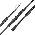 Vara de Pesca Telescópica de Fibra de Carbono - Super Rígida