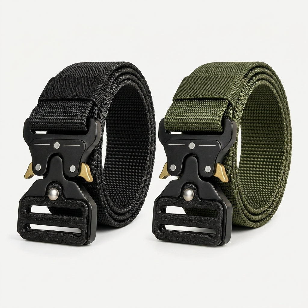 Cinto Tático Militar Nylon Fivela Automática Metal – Ajustável Engate Rápido