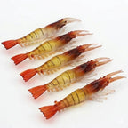 Kit Isca Artificiais Camarão Para Robalo Tucunaré Corvina