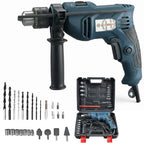 Furadeira Profissional Completa 750W Com Maleta + Kit Brocas Soquetes Reversível