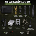 Kit De Sobrevivência 13 Em 1 Para Camping, Trilha E Emergência