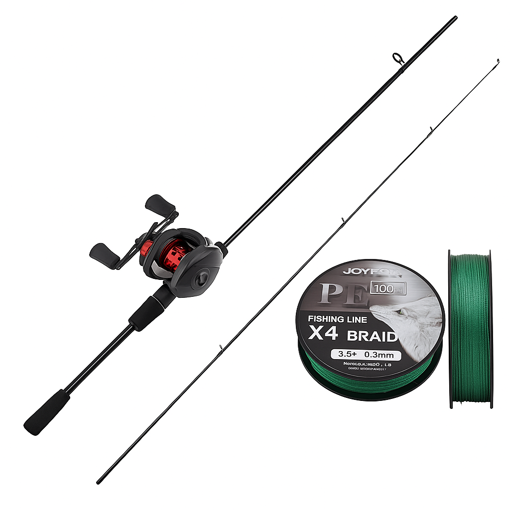 Kit Profissional Completo Vara + Carretilha + Linha