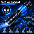 Lanterna Tática Militar Potente T9 – Profissional, Recarregável e Longo Alcance