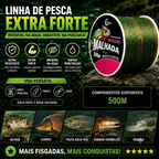 Linha De Pesca Resistente Camuflada 500 Metros Em Nylon Para Água Doce E Salgada