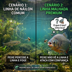 Linha De Pesca Resistente Camuflada 500 Metros Em Nylon Para Água Doce E Salgada