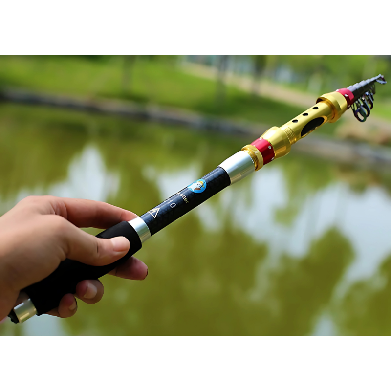 Vara de Pesca Telescópica Yernea 99% Carbono 1.8 até 3.6m