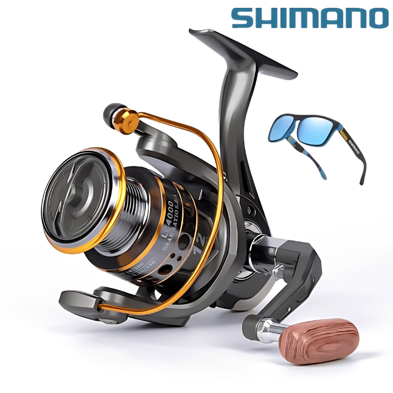 Molinete Shimano Com Drag de Até 10 kg 12 Rolamentos Força de Travagem Forte