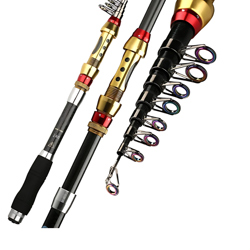 Vara de Pesca Telescópica Yernea 99% Carbono 1.8 até 3.6m