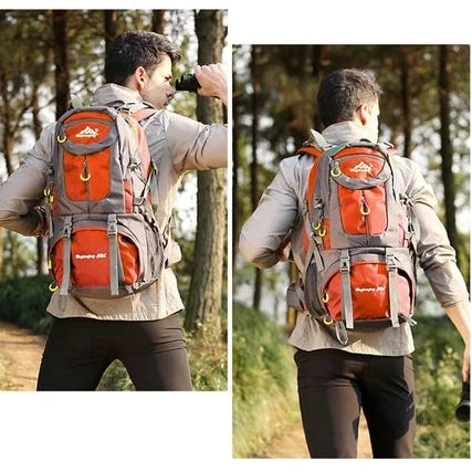 Mochila Cargueira 50L Impermeável Para Trilha, Camping E Viagem