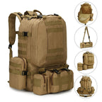 Mochila Tática Robusta 55L Multiuso Modular Impermeável Oxford 900D