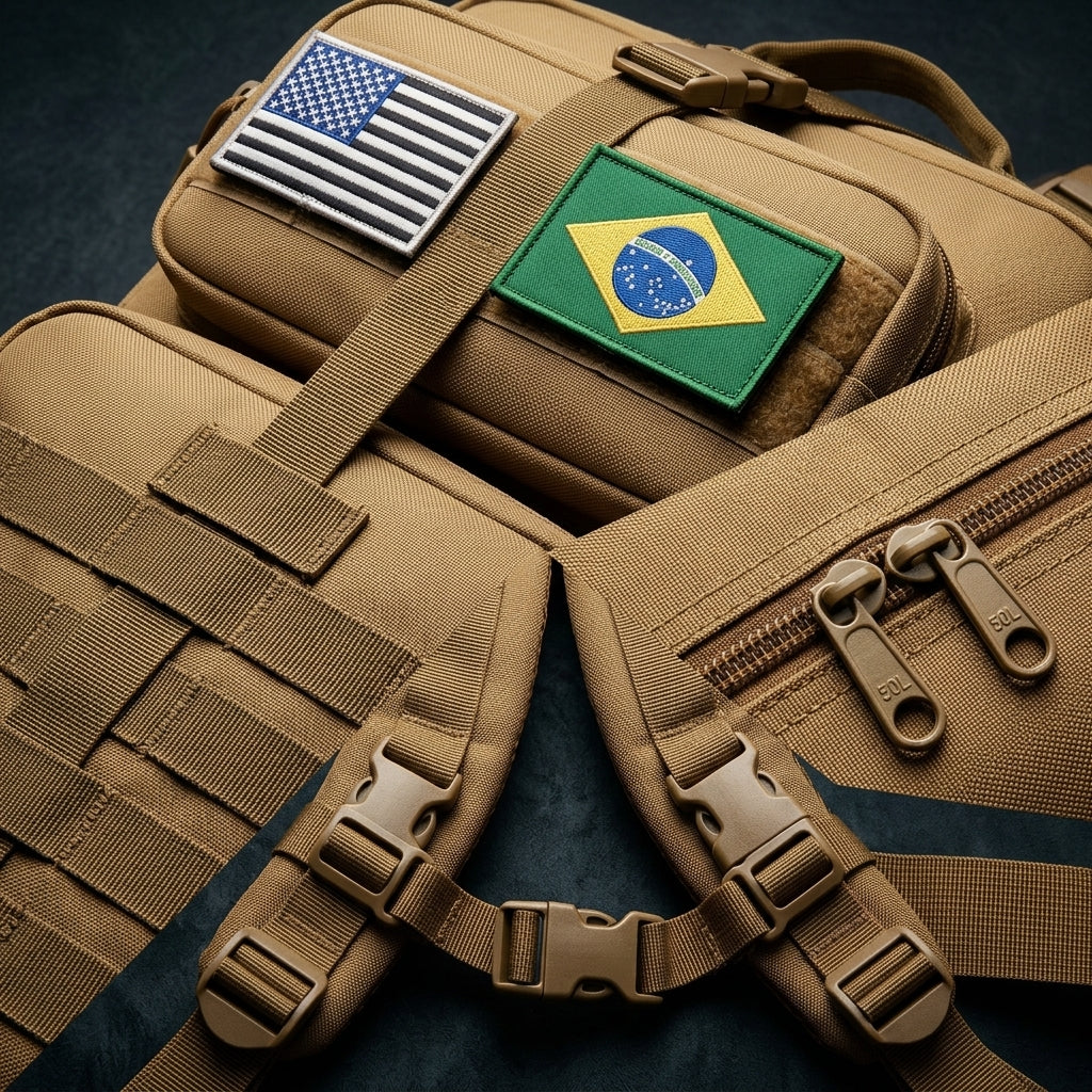 Mochila Tática Camping Militar 50 Litros Impermeável Reforçada