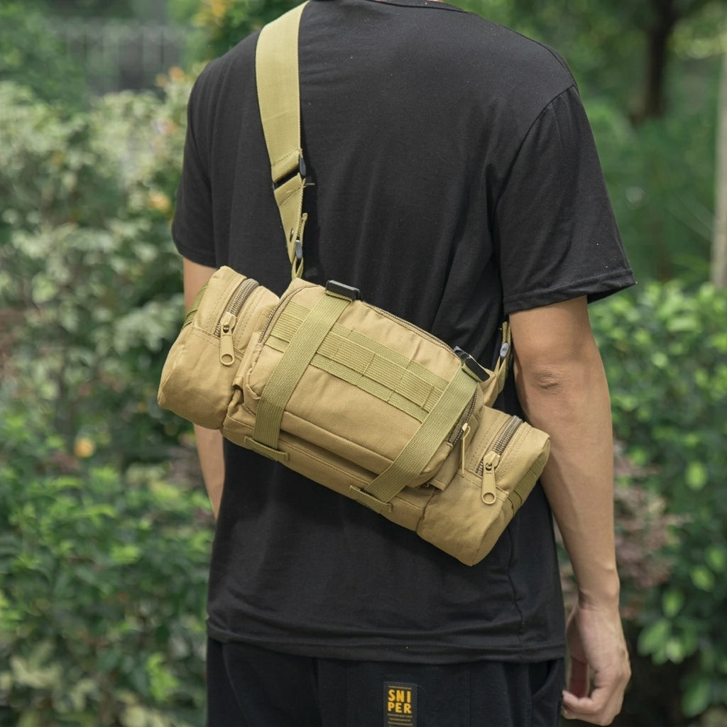 Bolsa Transversal Tática Militar Oxford 600D – Pochete de Ombro Shoulder Bag