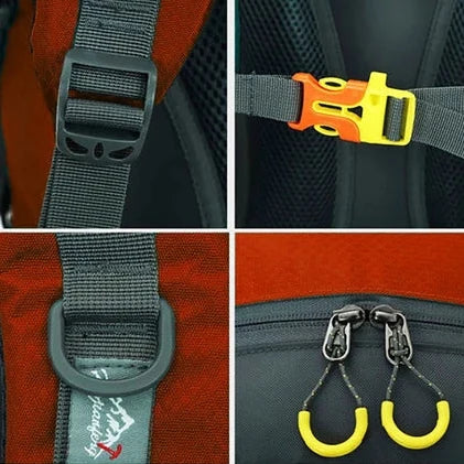 Mochila Cargueira 50L Impermeável Para Trilha, Camping E Viagem