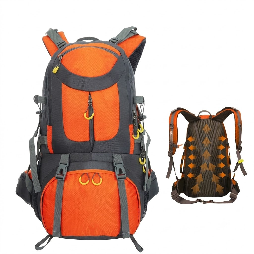 Mochila Cargueira 50L Impermeável Para Trilha, Camping E Viagem