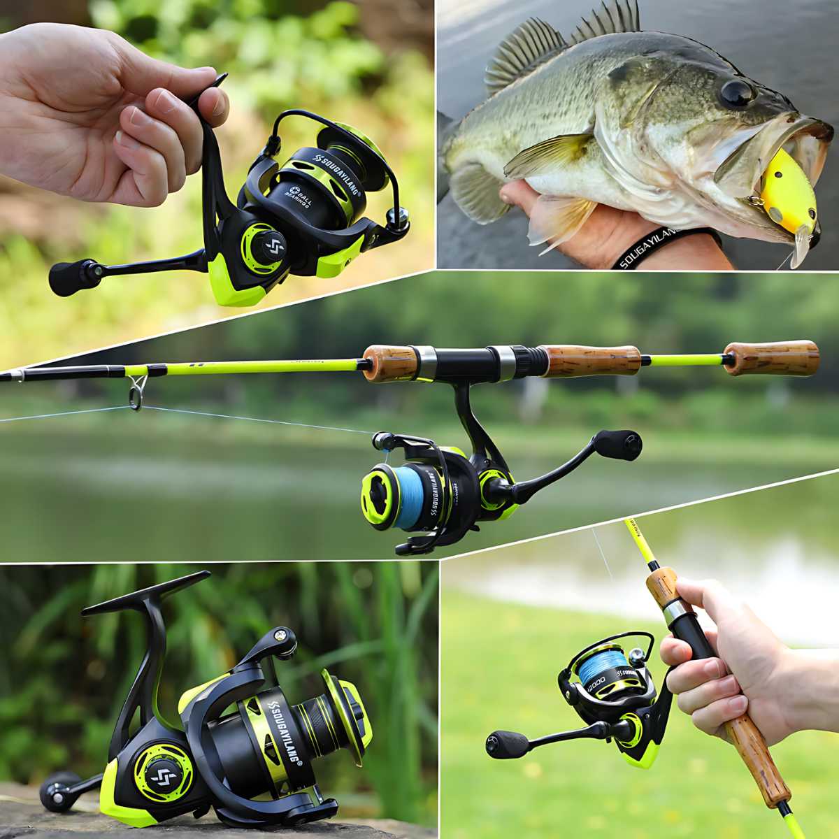Molinete De Pesca Kingpesque HK Em Alumínio Com Drag De 10 Kg
