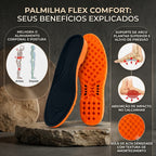 Palmilha Em Gel PU Ortopédica Anatômica 3cm Para Botas, Coturnos E Calçados De Segurança
