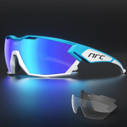 Cópia de Óculos de Ciclismo Italiano NRC TR90 com 3 lentes – Proteção UV400+