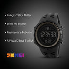 Relógio Militar Masculino Digital Skmei 1251 – À Prova D'água 5 ATM Esportivo