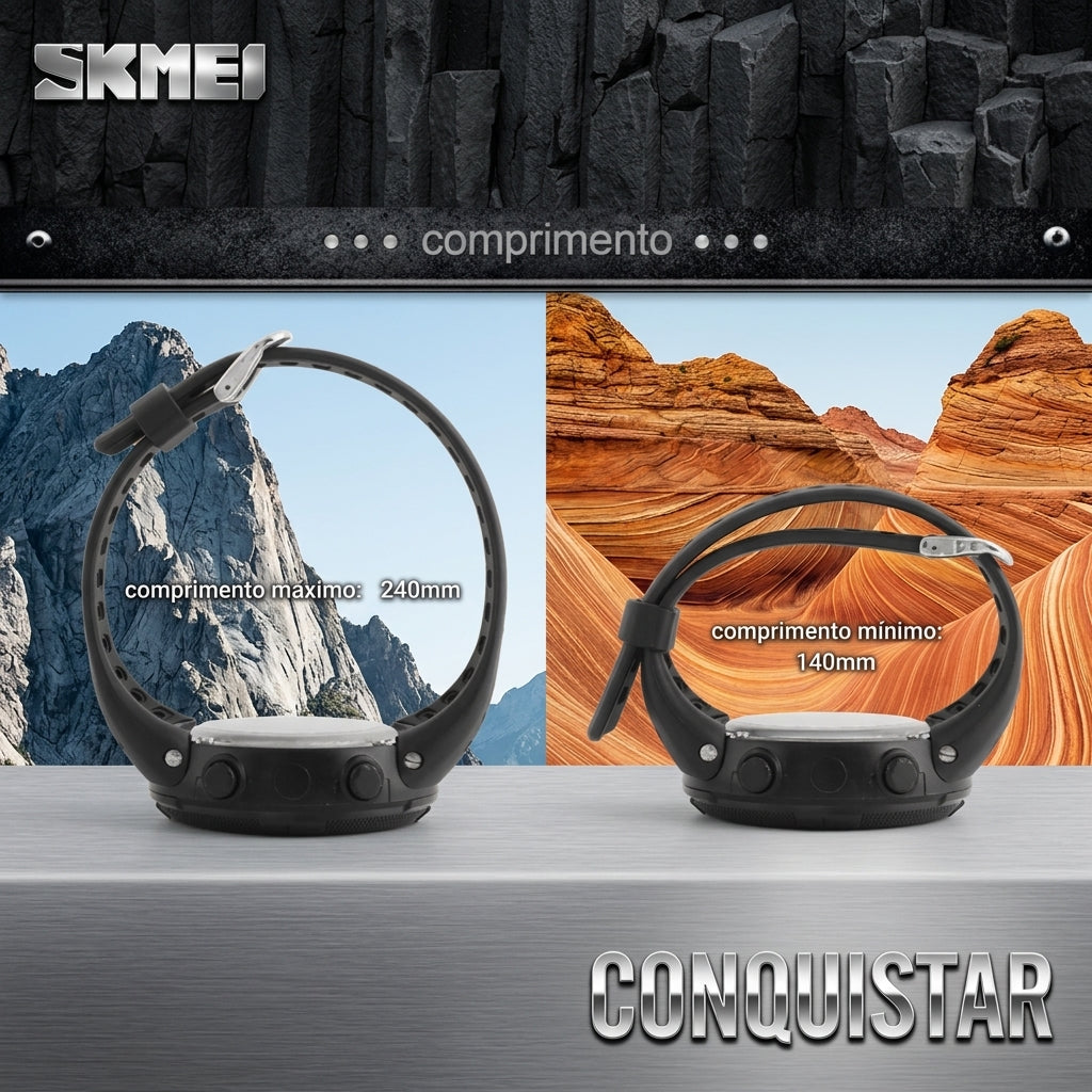 Relógio Militar Masculino Digital Skmei 1251 – À Prova D'água 5 ATM Esportivo