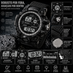 Relógio Masculino Sport Shock Digital À Prova D'Água Com Alarme E Calendário