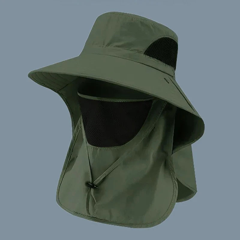 Chapéu de Pescador com Proteção UV e Aba de Pescoço
