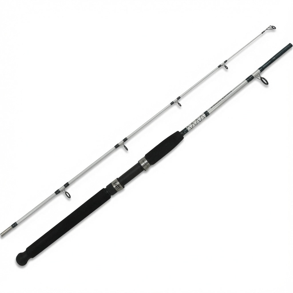 Vara De Molinete Maciça 1,80m Transparente 20-40Lbs Até 18Kg 2 Partes